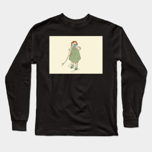 Young girl on an adventure Long Sleeve T-Shirt